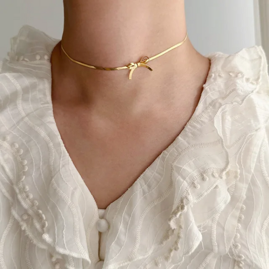 Bow Chain - 18k Gold Plated
