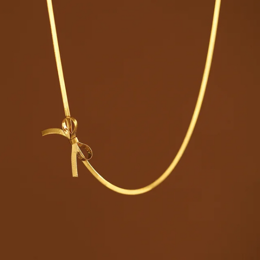 Bow Chain - 18k Gold Plated