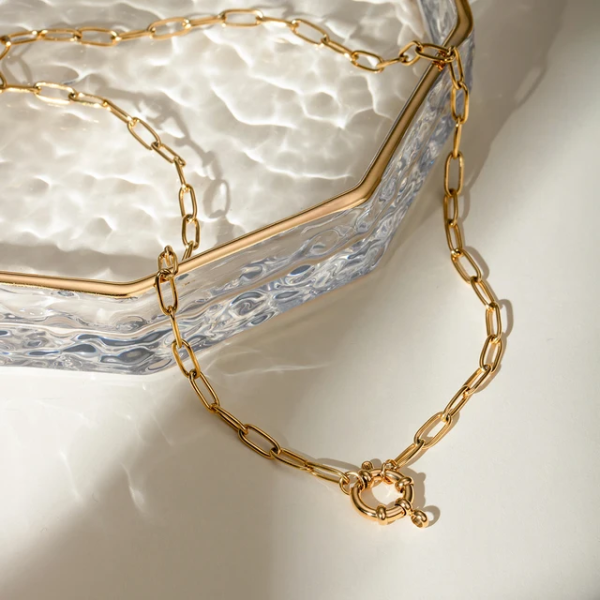 Circle of Life Necklace - 18k Gold Plated