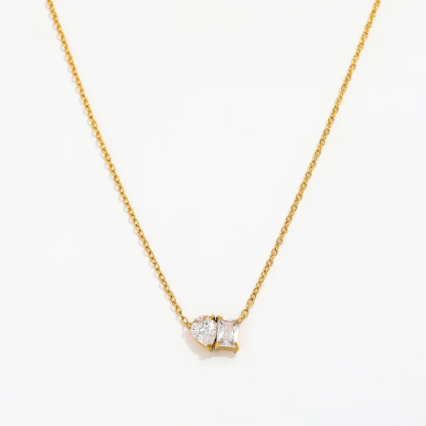 Twinning Necklace - 18k Gold Plated