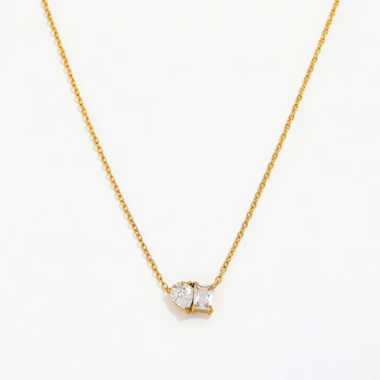 Twinning Necklace - 18k Gold Plated