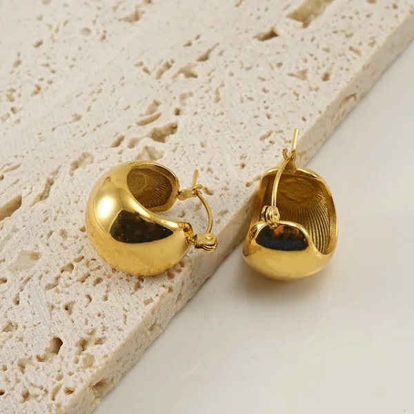 Oval Hoops - 18K Gold Plated
