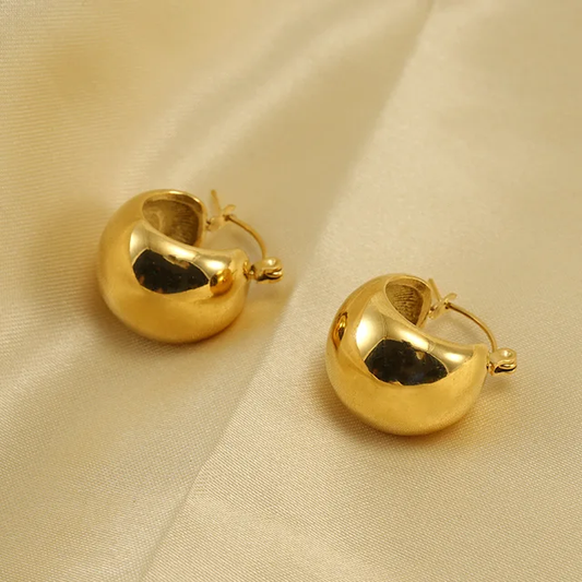 Oval Hoops - 18K Gold Plated