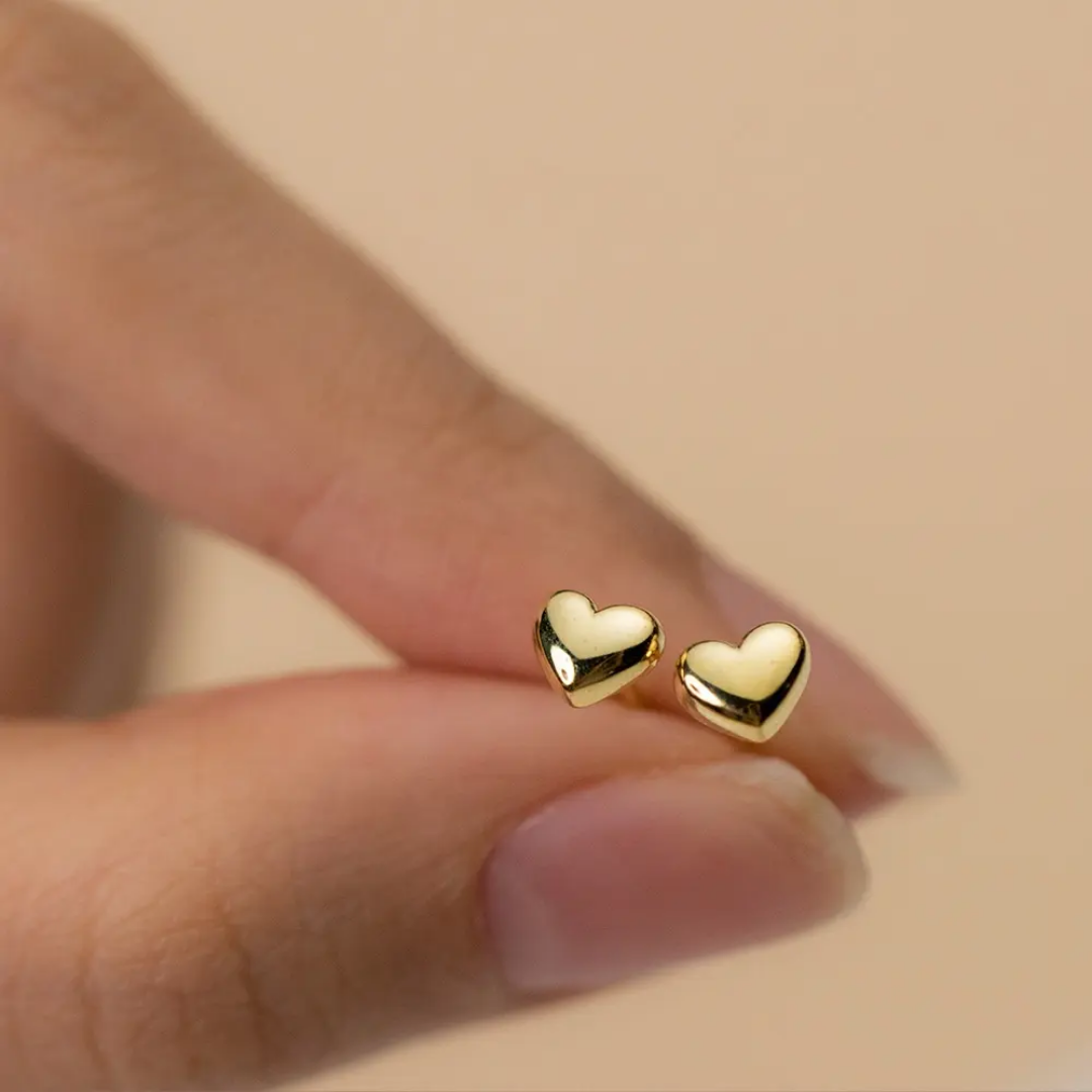 Love of Mine Studs - 18K Gold Plated