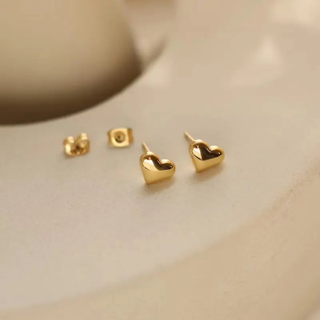 Love of Mine Studs - 18K Gold Plated