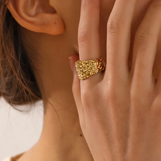 Elene Ring - 18k Gold Plated