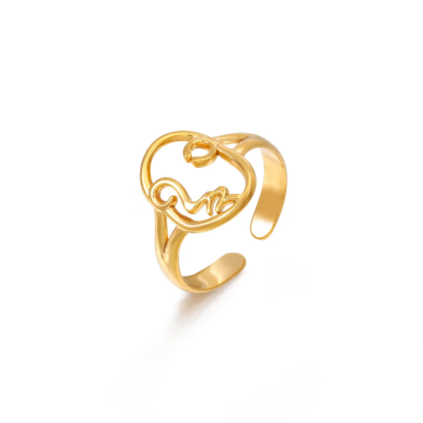 Swan Ring - 18k Gold Plated
