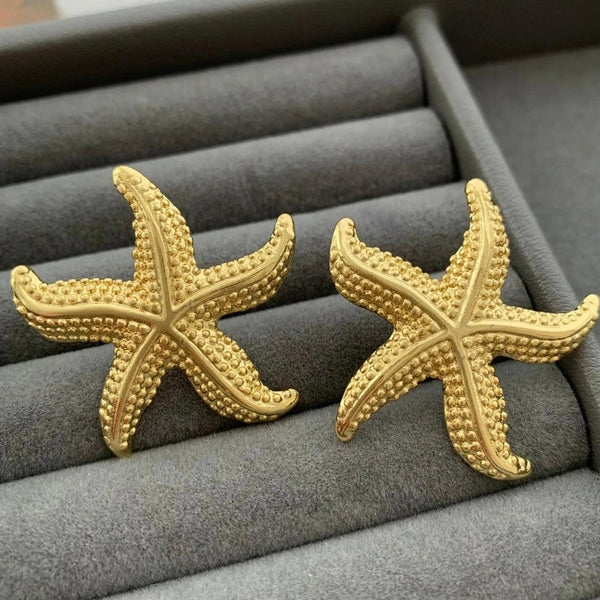 Starfish Studs - 18K Gold Plated
