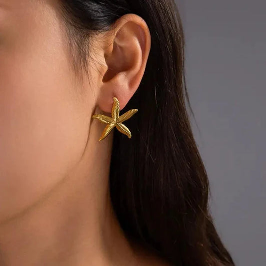 Starfish Studs - 18K Gold Plated