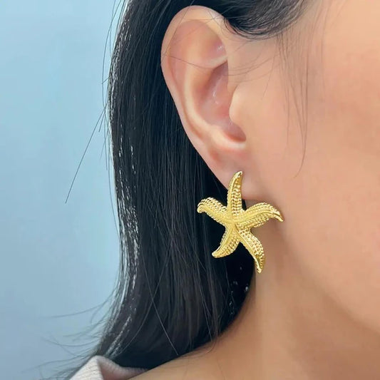 Starfish Studs - 18K Gold Plated