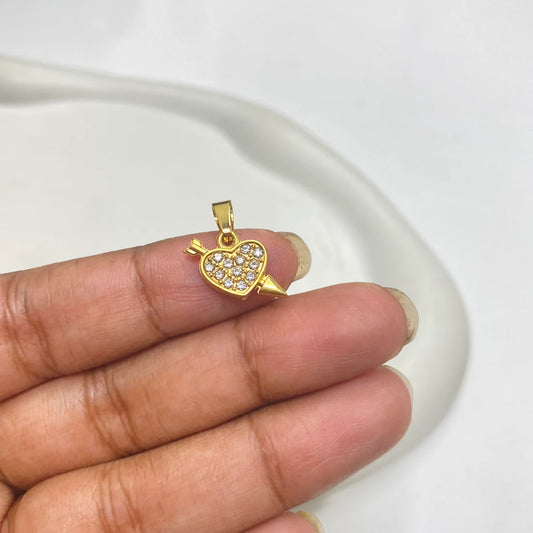 Cupid Pendant + Chain - 18k Gold Plated