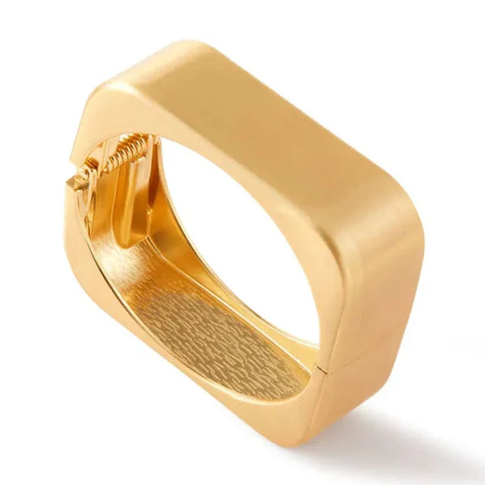 Square Bangle -18K Gold Plated