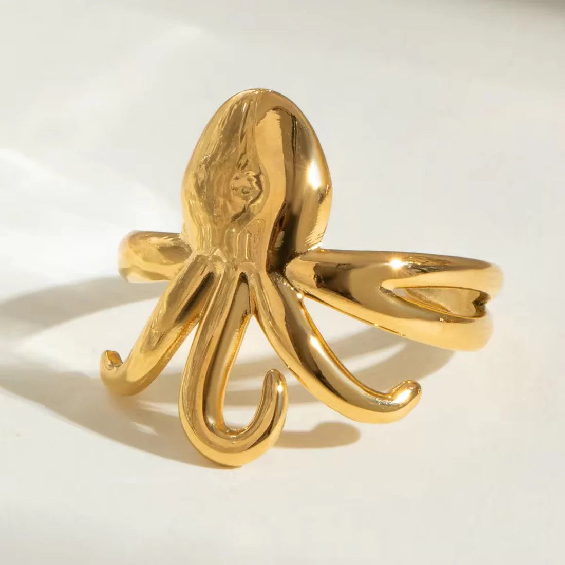 Octopus Ring - 18k Gold Plated