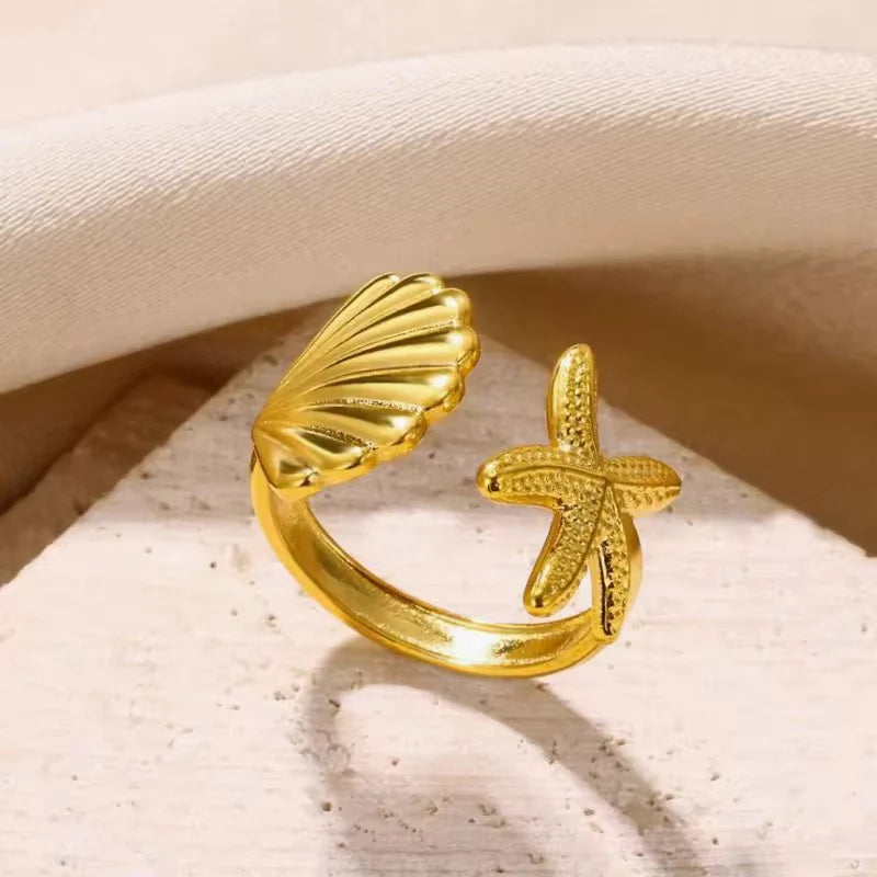 Ocean Ring - 18k Gold Plated