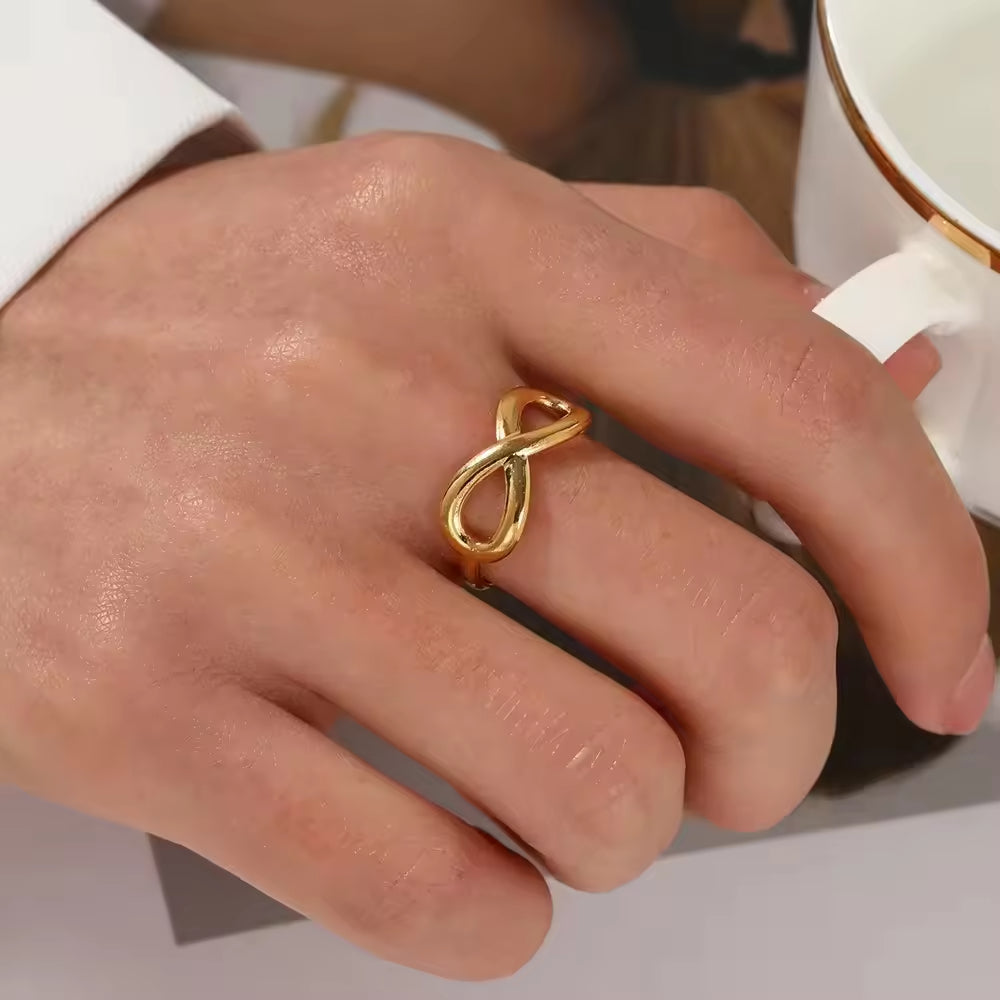 Infinity Ring - 18k Gold Plated