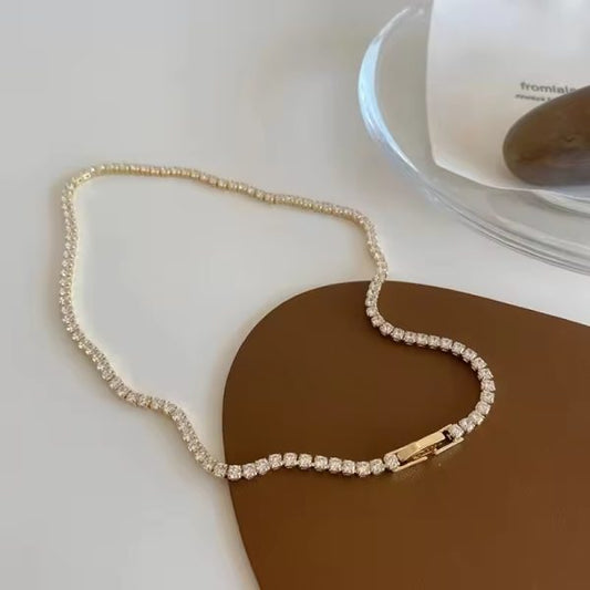 Tennis Chain - 18k Gold Plated