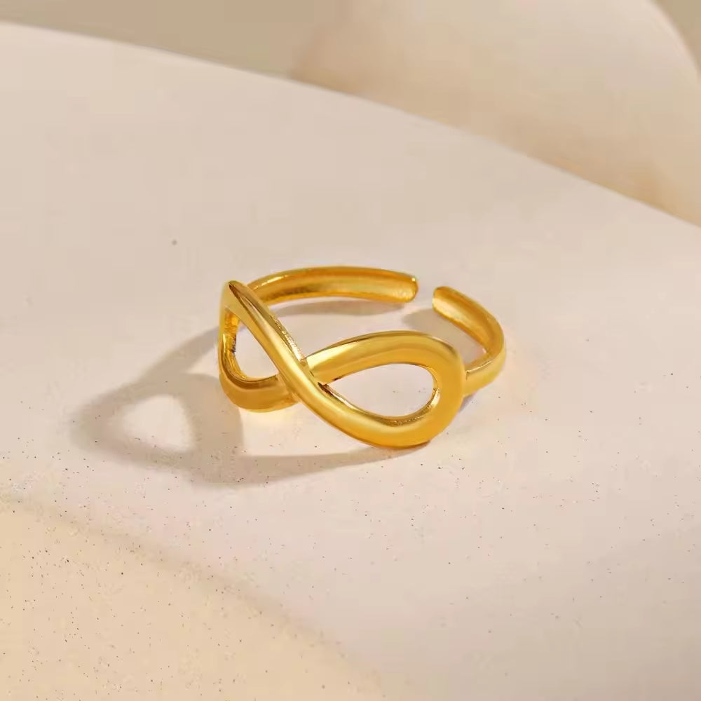 Infinity Ring - 18k Gold Plated