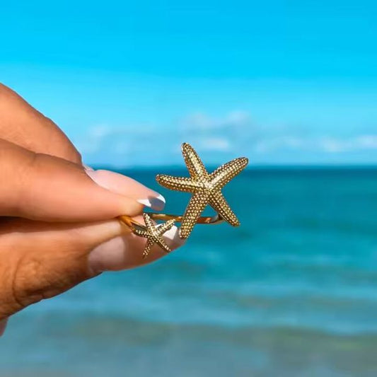 Starfish Ring - 18k Gold Plated
