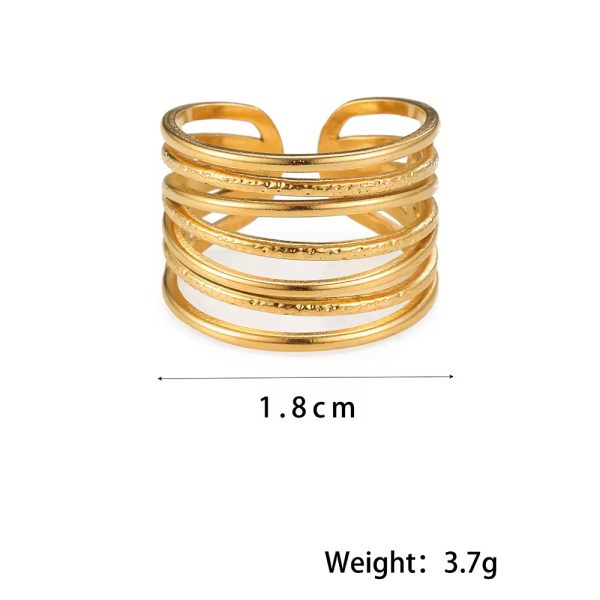 Spiral Ring - 18k Gold Plated