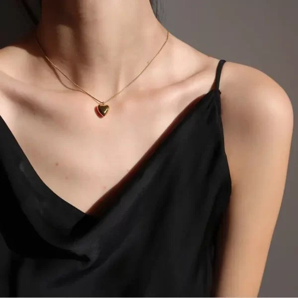I Heart U Necklace - 18k Gold Plated