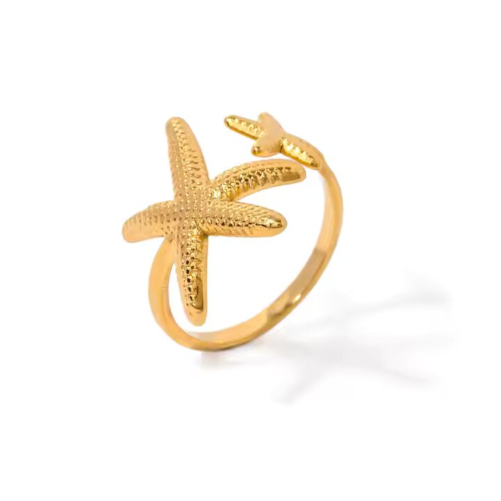 Starfish Ring - 18k Gold Plated