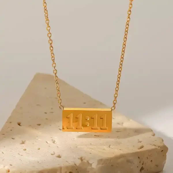 11:11 Necklace - 18k Gold Plated