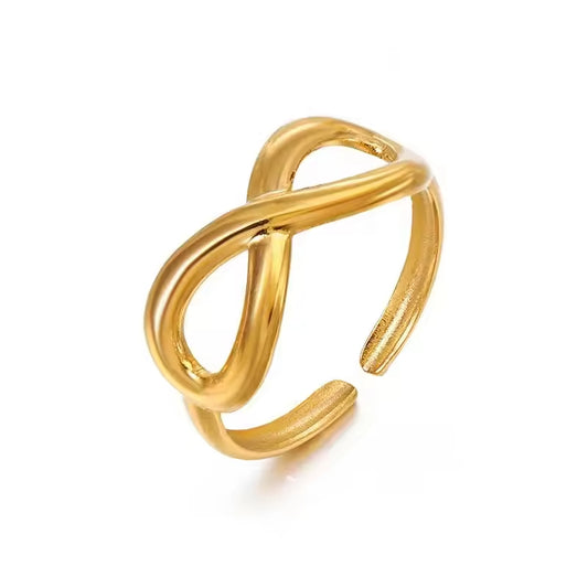 Infinity Ring - 18k Gold Plated