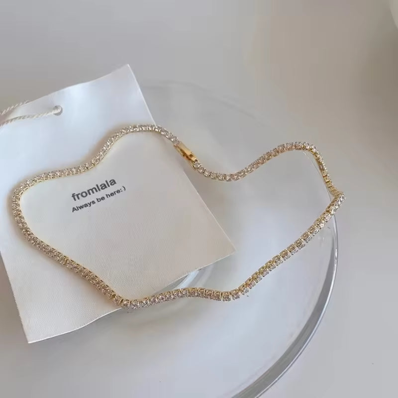 Tennis Chain - 18k Gold Plated