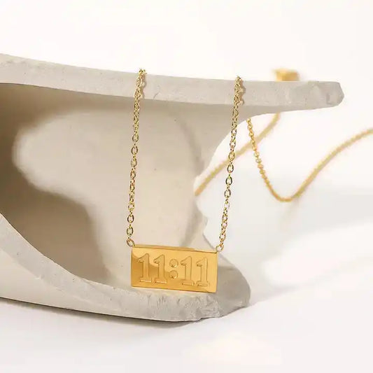 11:11 Necklace - 18k Gold Plated
