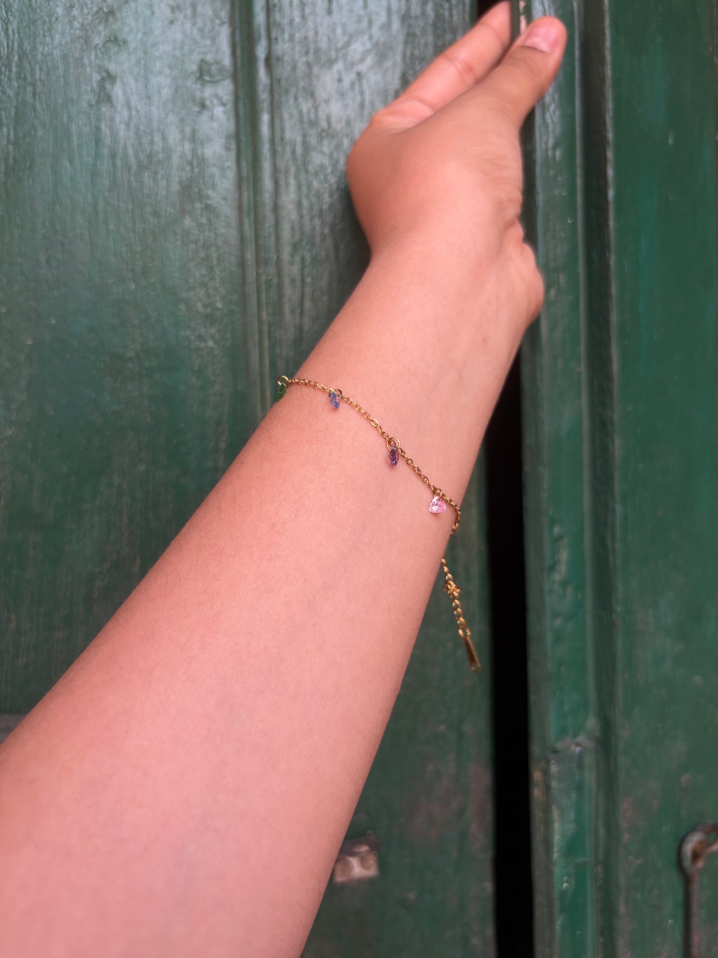Rainbow Bracelet -18K Gold Plated
