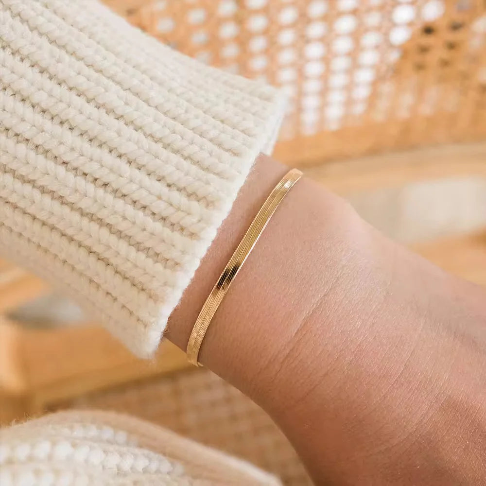 Snakie Bracelet -18K Gold Plated & Silver