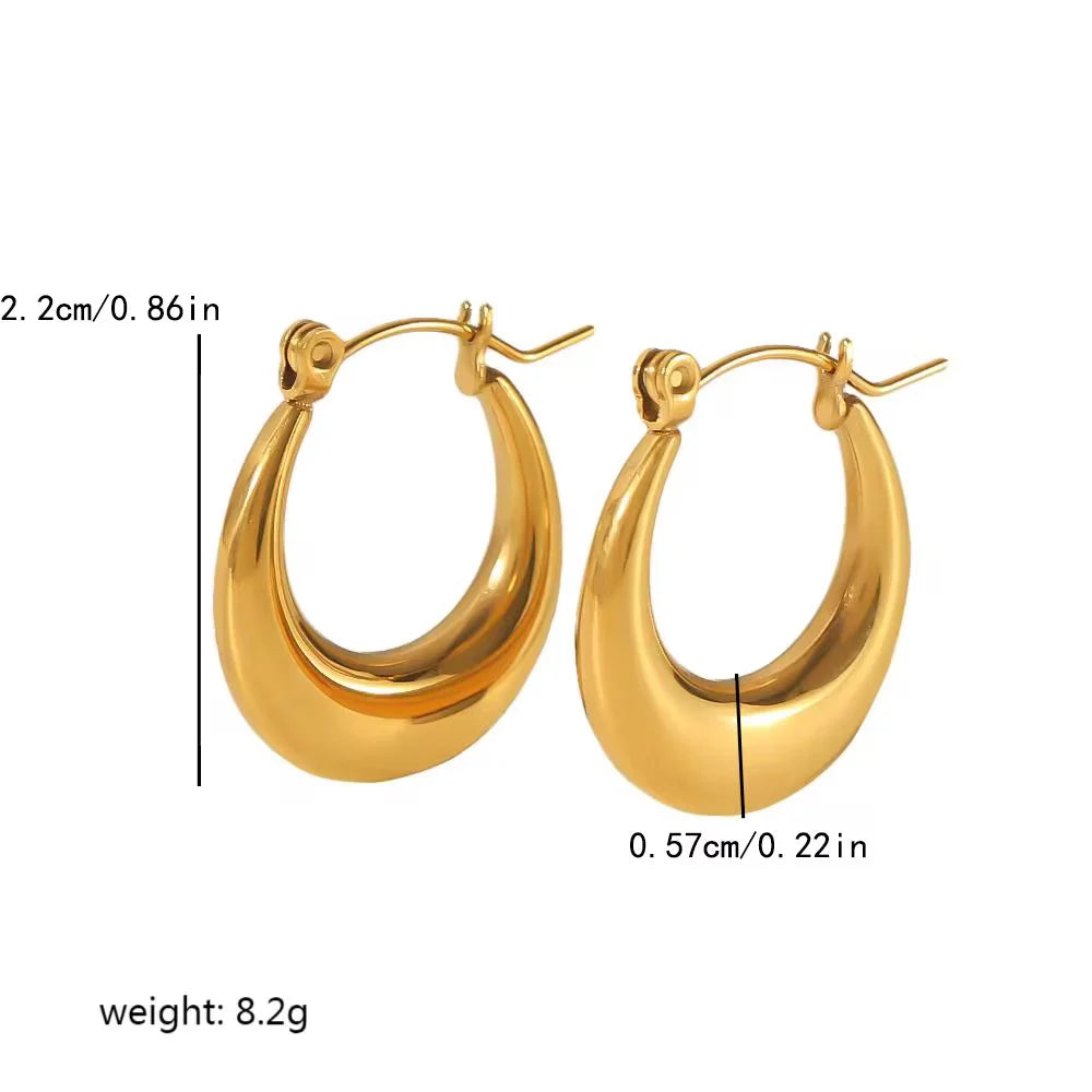 Classic Hoops - 18K Gold Plated