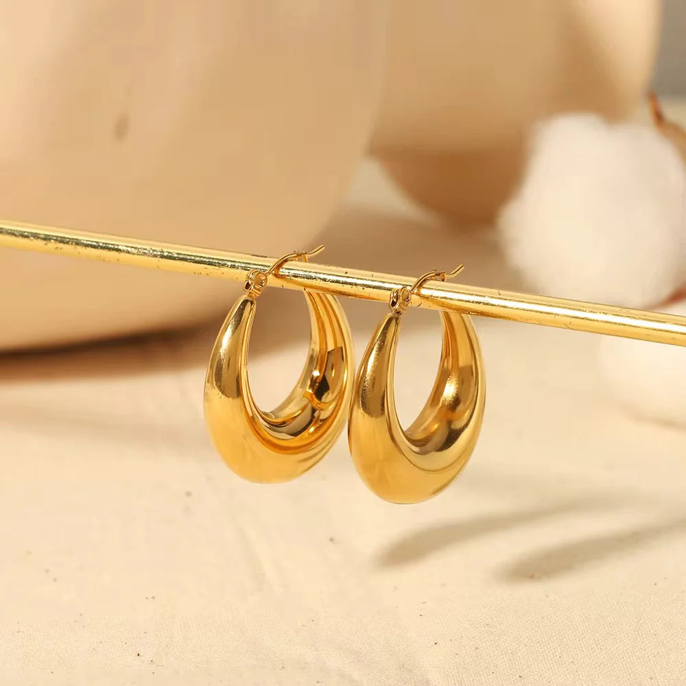 Classic Hoops - 18K Gold Plated