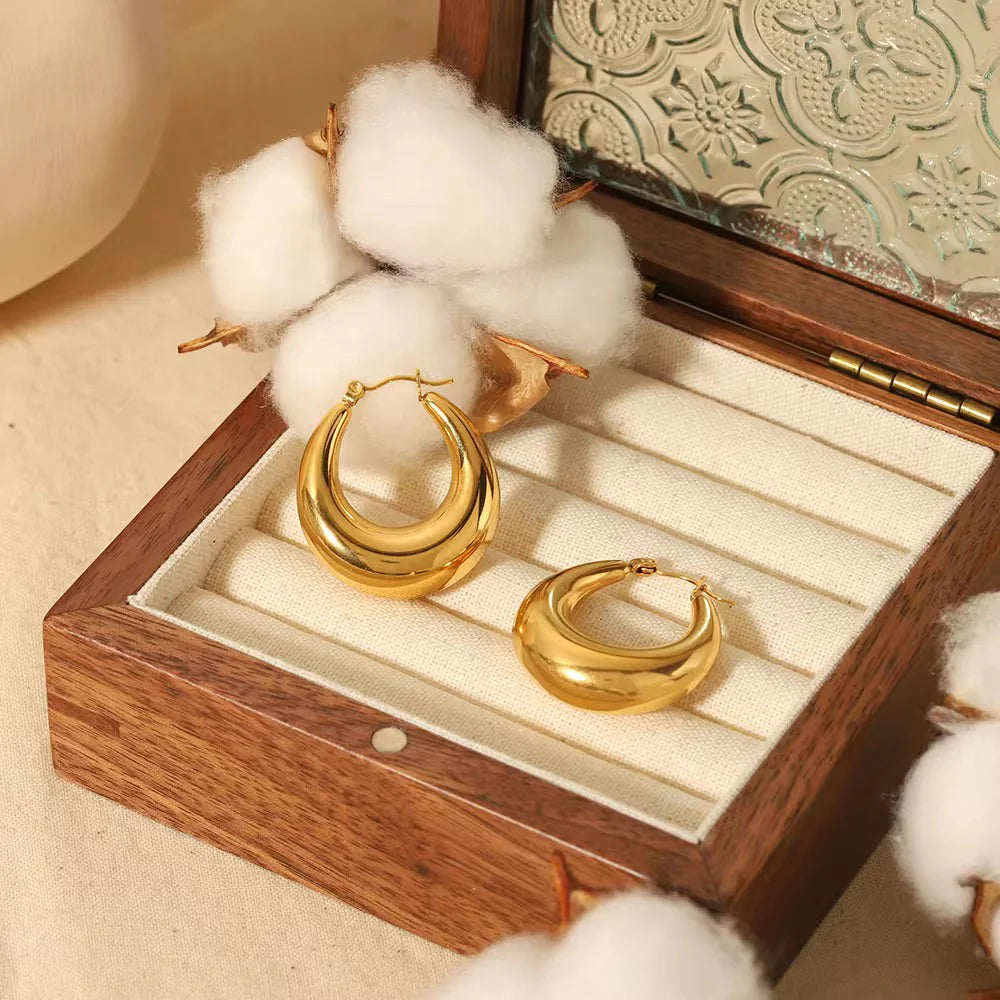 Classic Hoops - 18K Gold Plated
