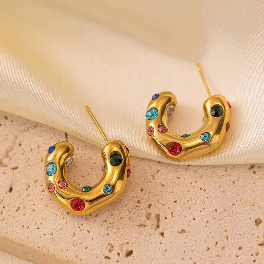 Galaxy Hoops - 18K Gold Plated