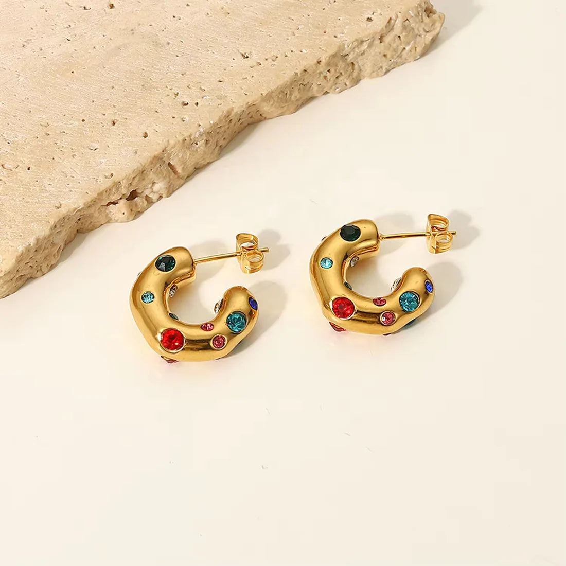 Galaxy Hoops - 18K Gold Plated