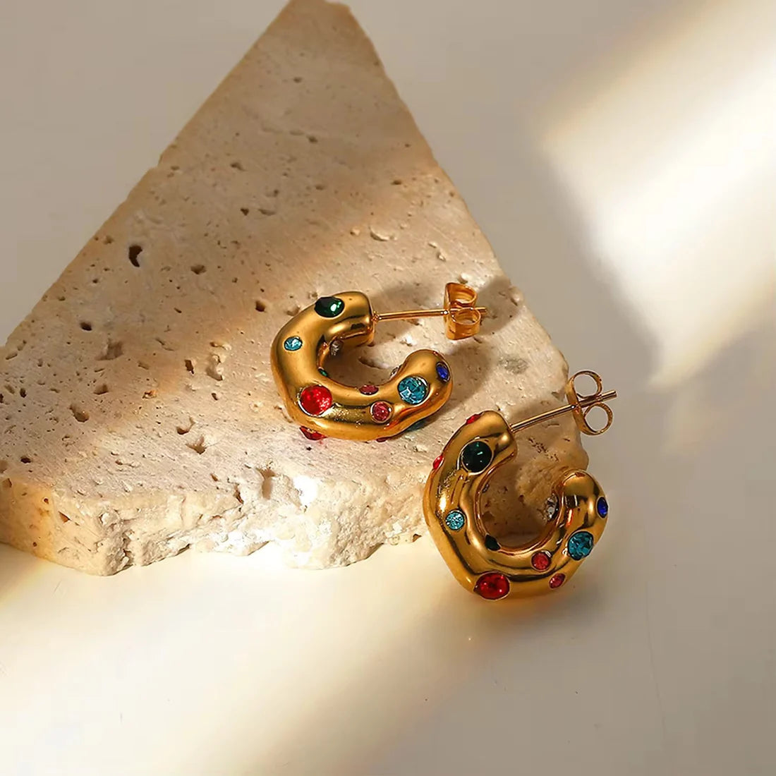 Galaxy Hoops - 18K Gold Plated