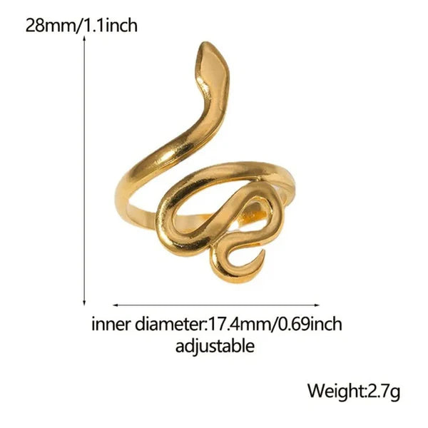 Serpenti Ring - 18k Gold Plated