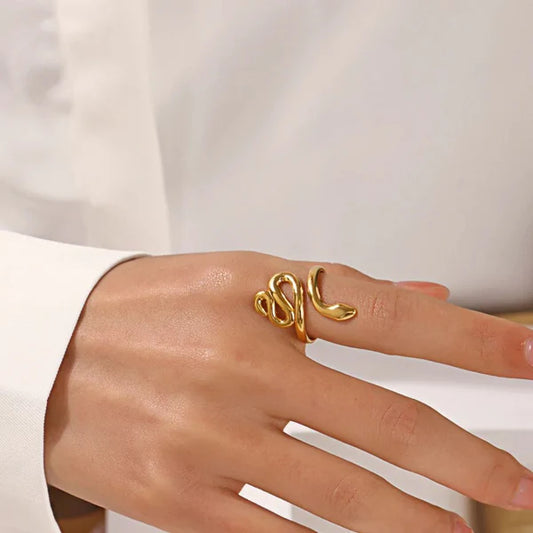 Serpenti Ring - 18k Gold Plated