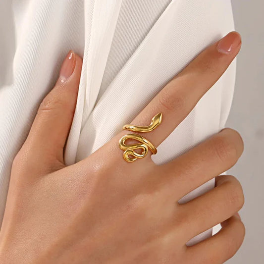 Serpenti Ring - 18k Gold Plated