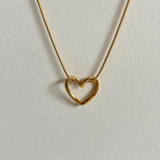 Love Me Necklace - 18k Gold Plated