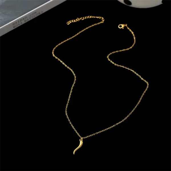 Mirchi Necklace - 18k Gold Plated