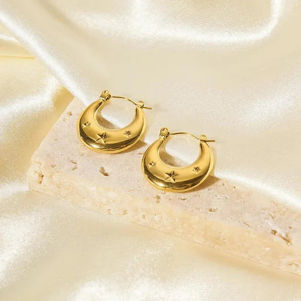 Star Embedded Hoops