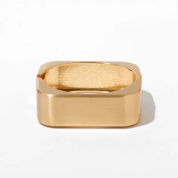 Square Bangle -18K Gold Plated