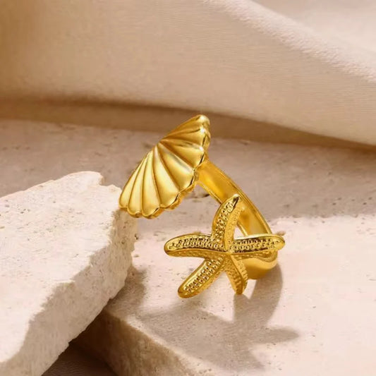 Ocean Ring - 18k Gold Plated