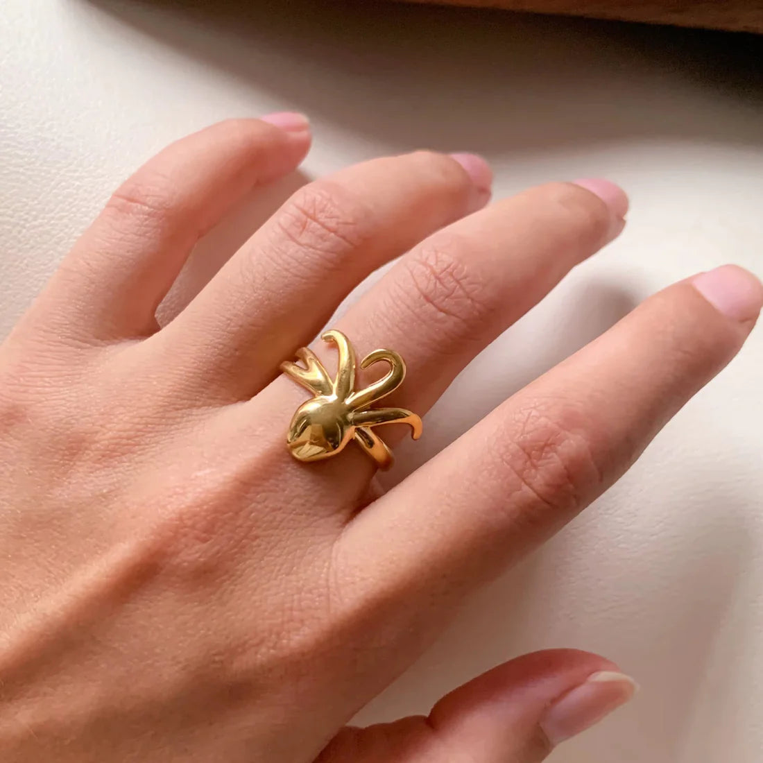 Octopus Ring - 18k Gold Plated