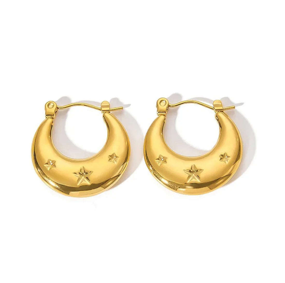 Star Embedded Hoops