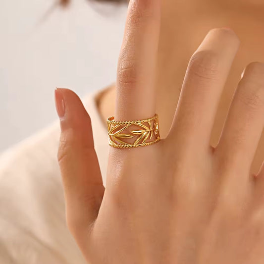 Willow Ring - 18k Gold Plated