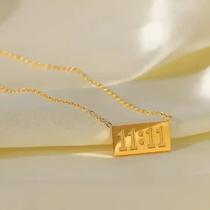 11:11 Necklace - 18k Gold Plated