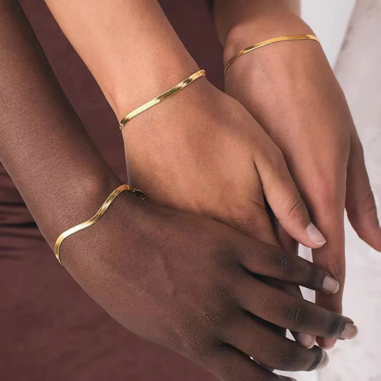 Snakie Bracelet -18K Gold Plated & Silver